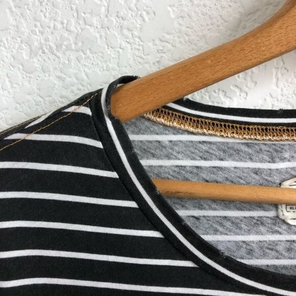 Current/Elliott The Beatnik Striped T Shirt Dress In Vintage Stripe Distressed - Picture 3 of 9